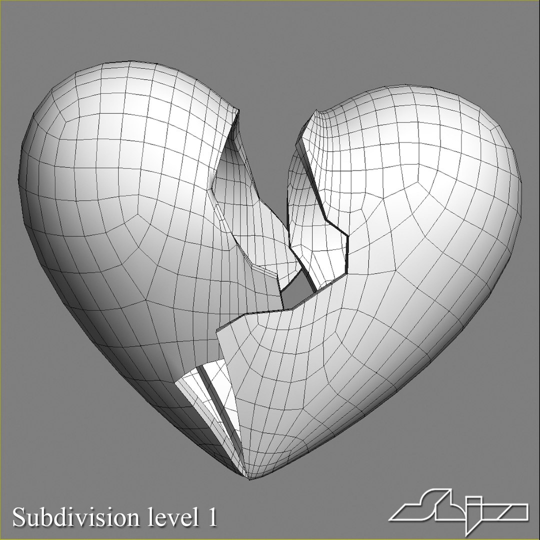 3ds Max Broken Heart Shell
