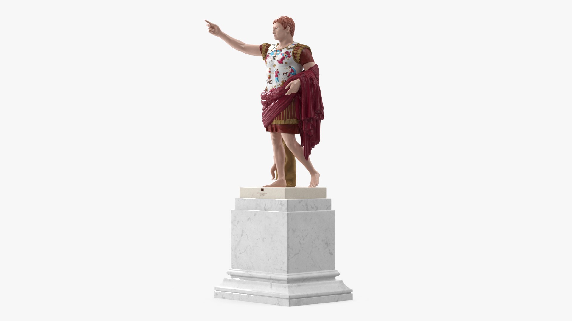 Roman Leader Statue of Prima Porta Stylized Replica1 3D model preview