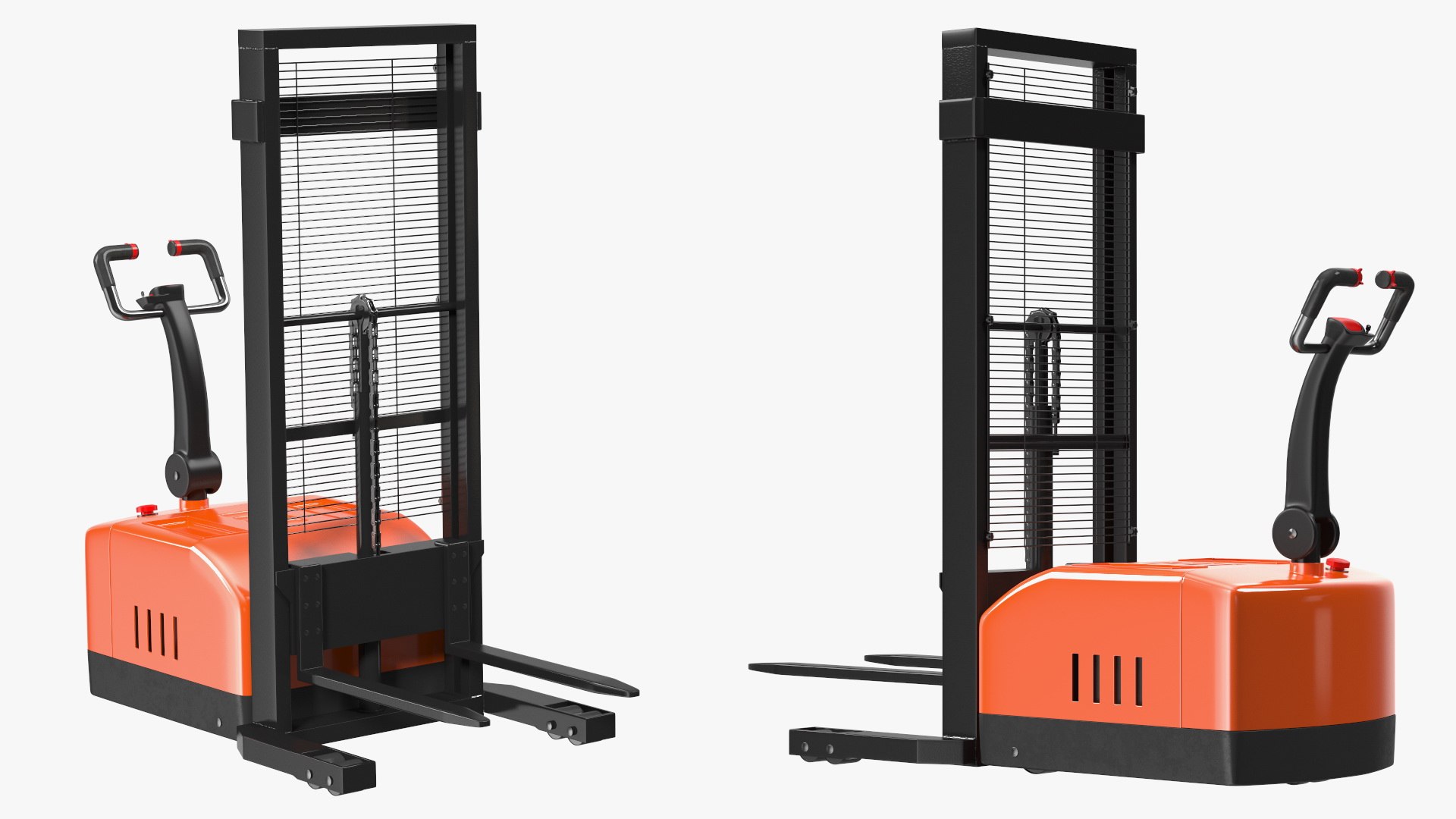 3D Orange Walkie Pallet Stacker with Boxes - TurboSquid 2146525