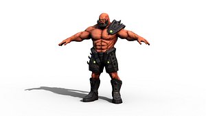 Character - Tank 3D model
