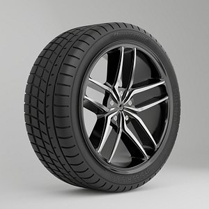 Low profile tire on a cast disk