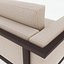 Kubistisches minimalistisches Metallrohrsofa