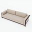 Kubistisches minimalistisches Metallrohrsofa