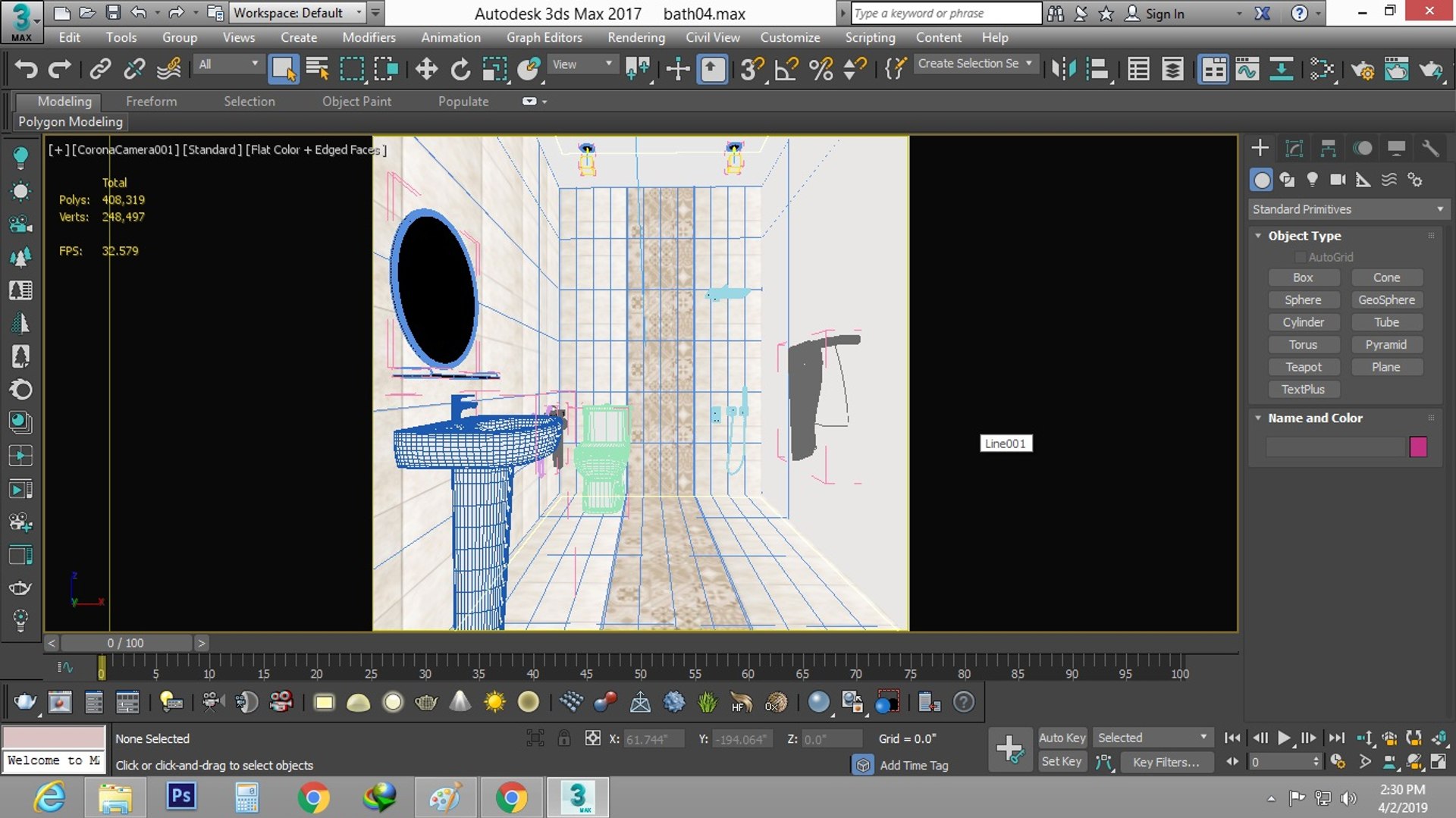 Set Bathroom Shower Model - TurboSquid 1393510