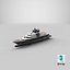Lurssen Luminance Superyacht Dynamic Simulation 3D model