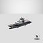 Lurssen Luminance Superyacht Dynamic Simulation 3D model