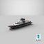 Lurssen Luminance Superyacht Dynamic Simulation 3D model