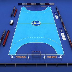 handball court 3d max