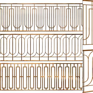 fence set 03 3D model