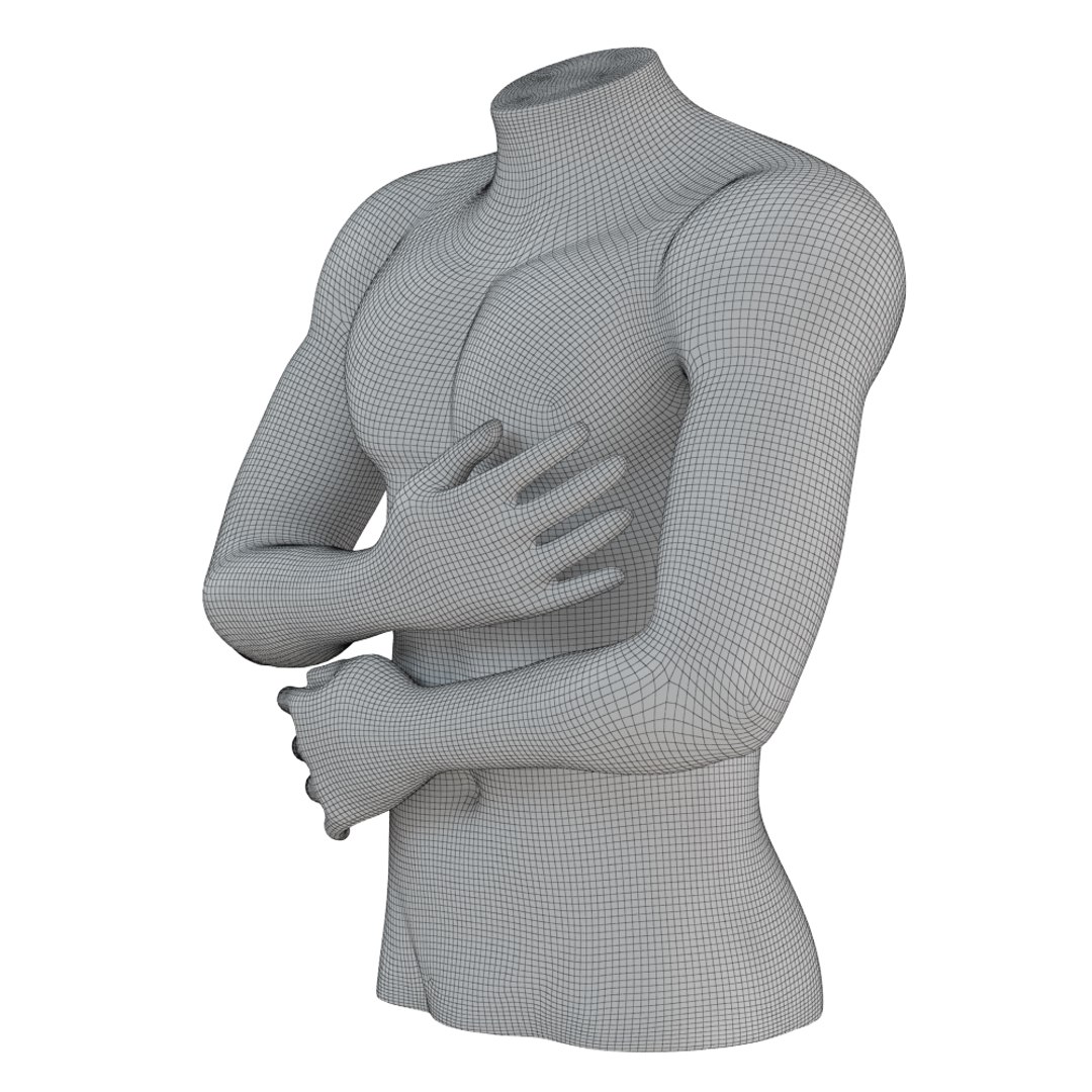 Man Mannequin Torso Model - TurboSquid 1681637