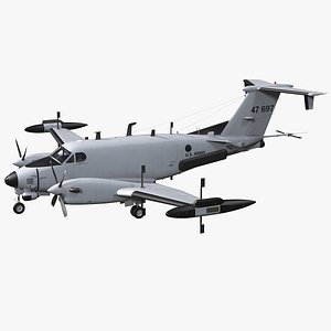 Beechcraft RC12X Guardrail US Army Aircraft Rigged