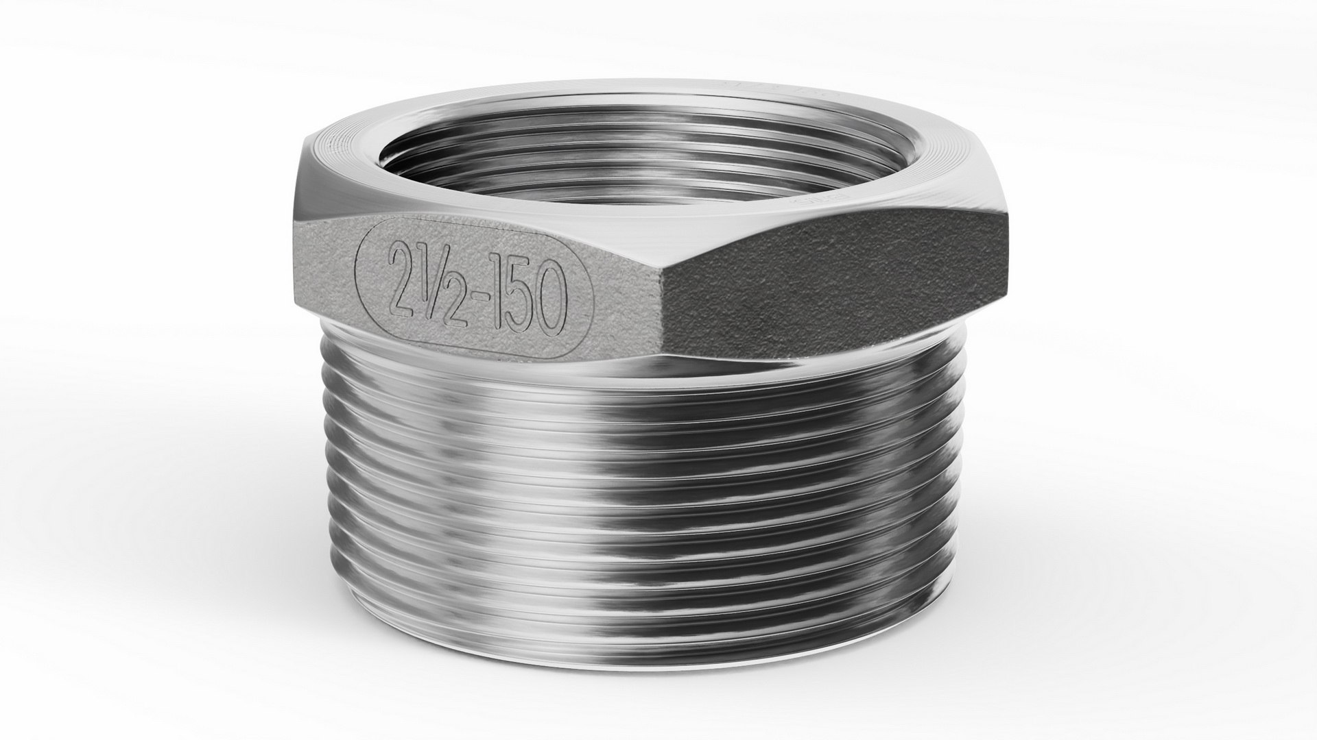 Fitting Bushing SS304 3D model preview