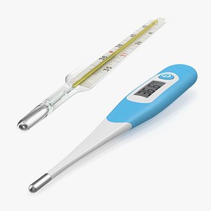 3D medical thermometers model