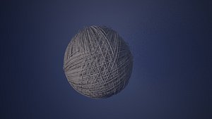 wool ball 3d model