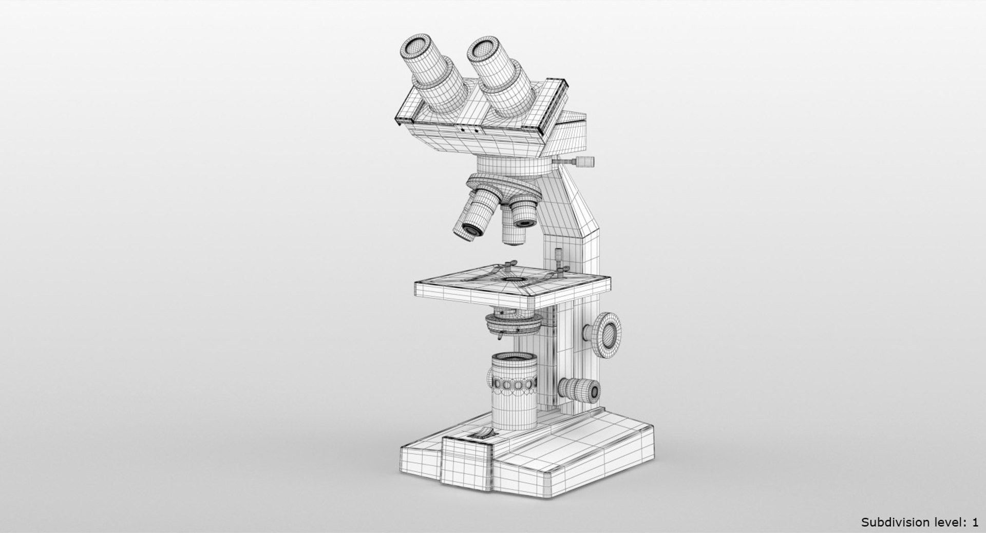 3D Realistic Microscope Model - TurboSquid 1237327