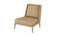 Nidus High-back leather armchair
