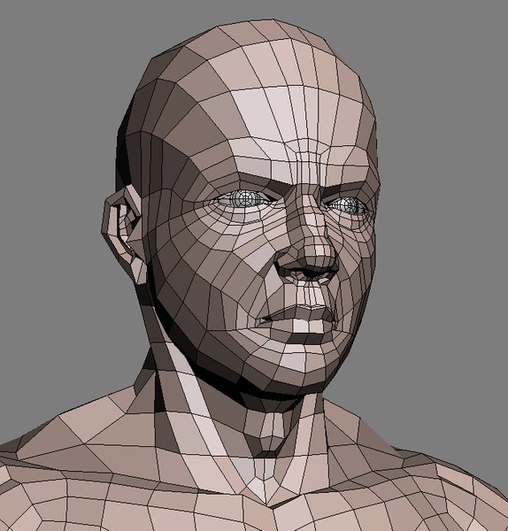 realistic male body 3d max