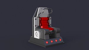 VR Egg cinema science Gameready Chair model