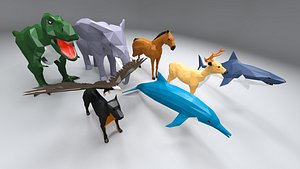 Low poly animal pack