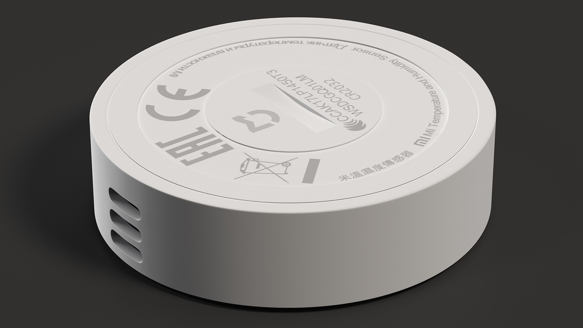 Xiaomi Mi Temperature and Humidity Sensor YTC4042GL 3D model https://p.turbosquid.com/ts-thumb/9d/lmEXi7/ZS/xiaomimitemperatureandhumiditysensorytc4042gl3dmodel007/jpg/1666990766/1920x1080/fit_q87/f2749dc5bb5d9781cba43894e4472668e8f13348/xiaomimitemperatureandhumiditysensorytc4042gl3dmodel007.jpg