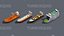 Low poly Ships pack 01 Isometric Low-poly 3D model