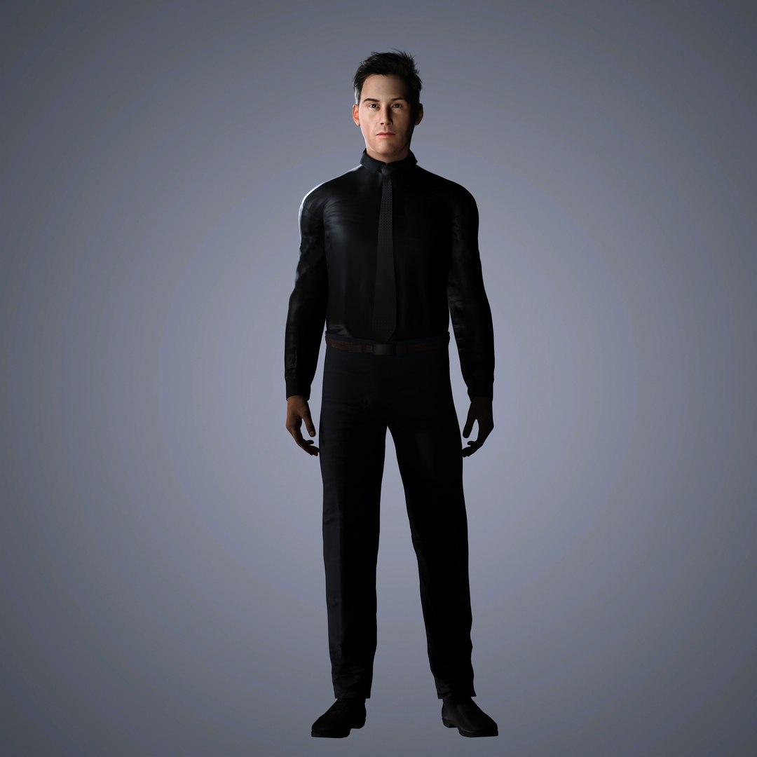 3D Keanu Reeves Character 3D Model Low-poly - TurboSquid 2294656