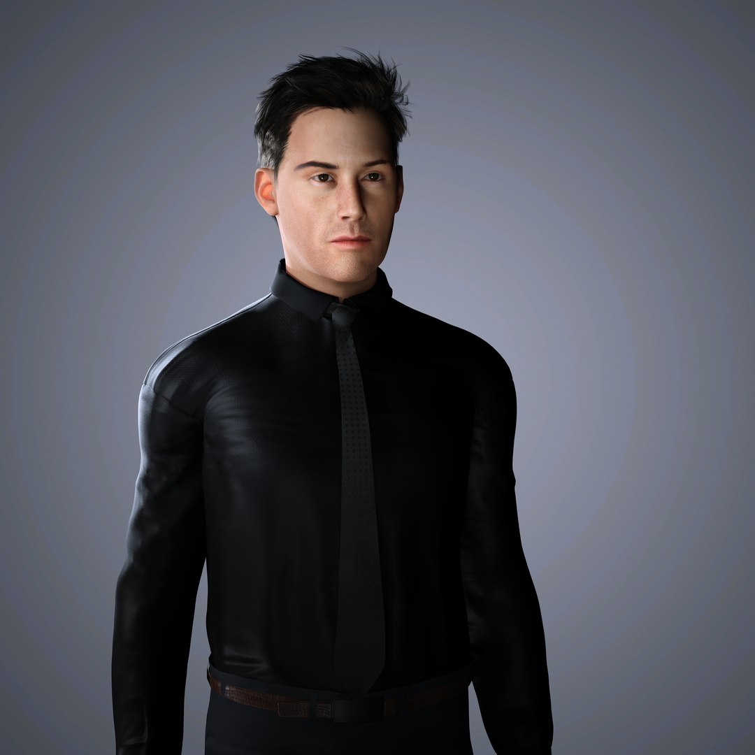 3D Keanu Reeves Character 3D Model Low-poly - TurboSquid 2294656