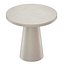 Tavolo da bistrot con piedistallo in gesso bianco Willy