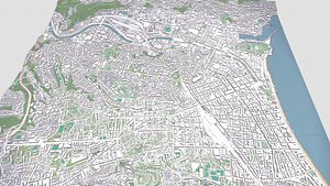 Cityscape Nice France 3D model