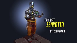 3D overwatch zenyatta model