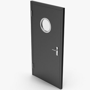 Black Metal Door