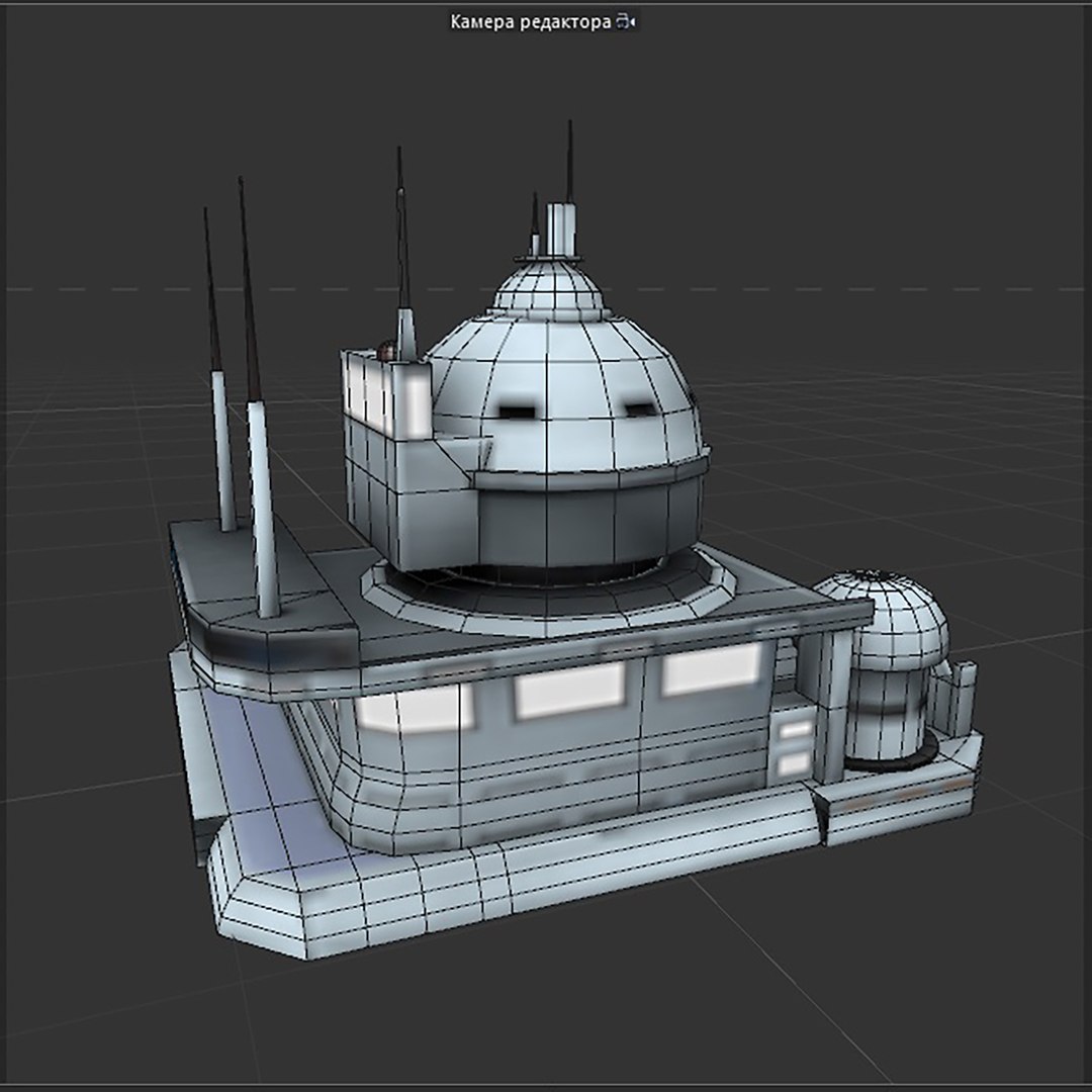 Futuristic Spaceport 3D Model - TurboSquid 2089965
