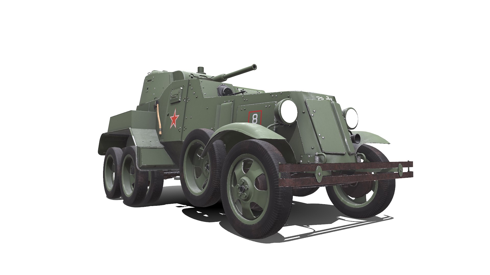 BA-10 Heavy Armored Car Low-poly PBR 3D model https://p.turbosquid.com/ts-thumb/9d/slGfLJ/16/screenshot012/png/1677898465/1920x1080/fit_q87/cfade89bbd6518c80c2365361362789594eaa326/screenshot012.jpg