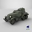 BA-10 Schwerer Panzerwagen Low-Poly PBR
