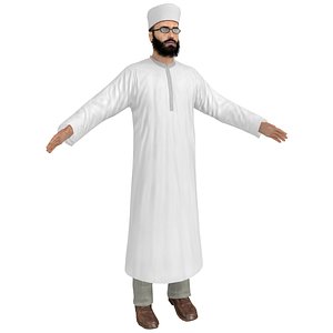 3D model muslim priest