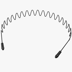 Metal Hairband Wave 3D