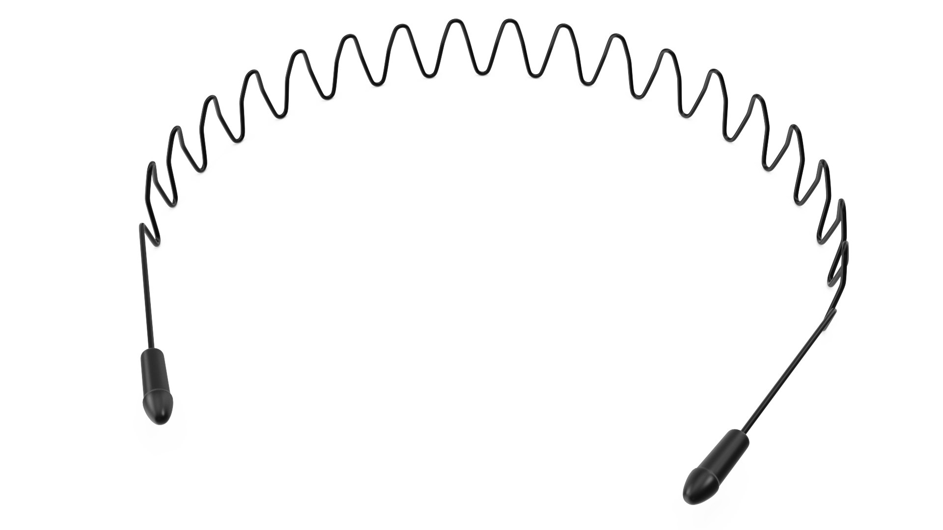 Metal Hairband Wave 3D model preview