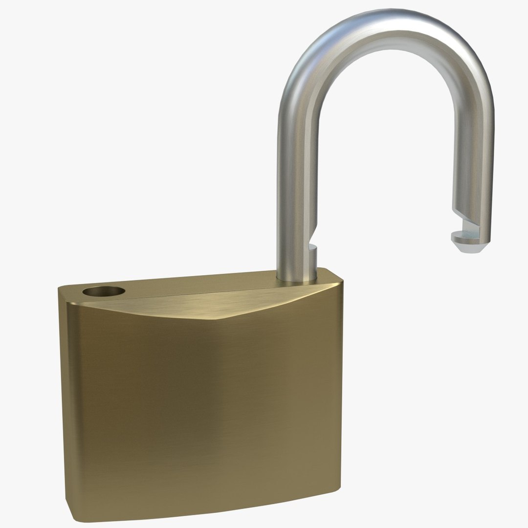 Openable Padlock Lock 3D Model - TurboSquid 1414980