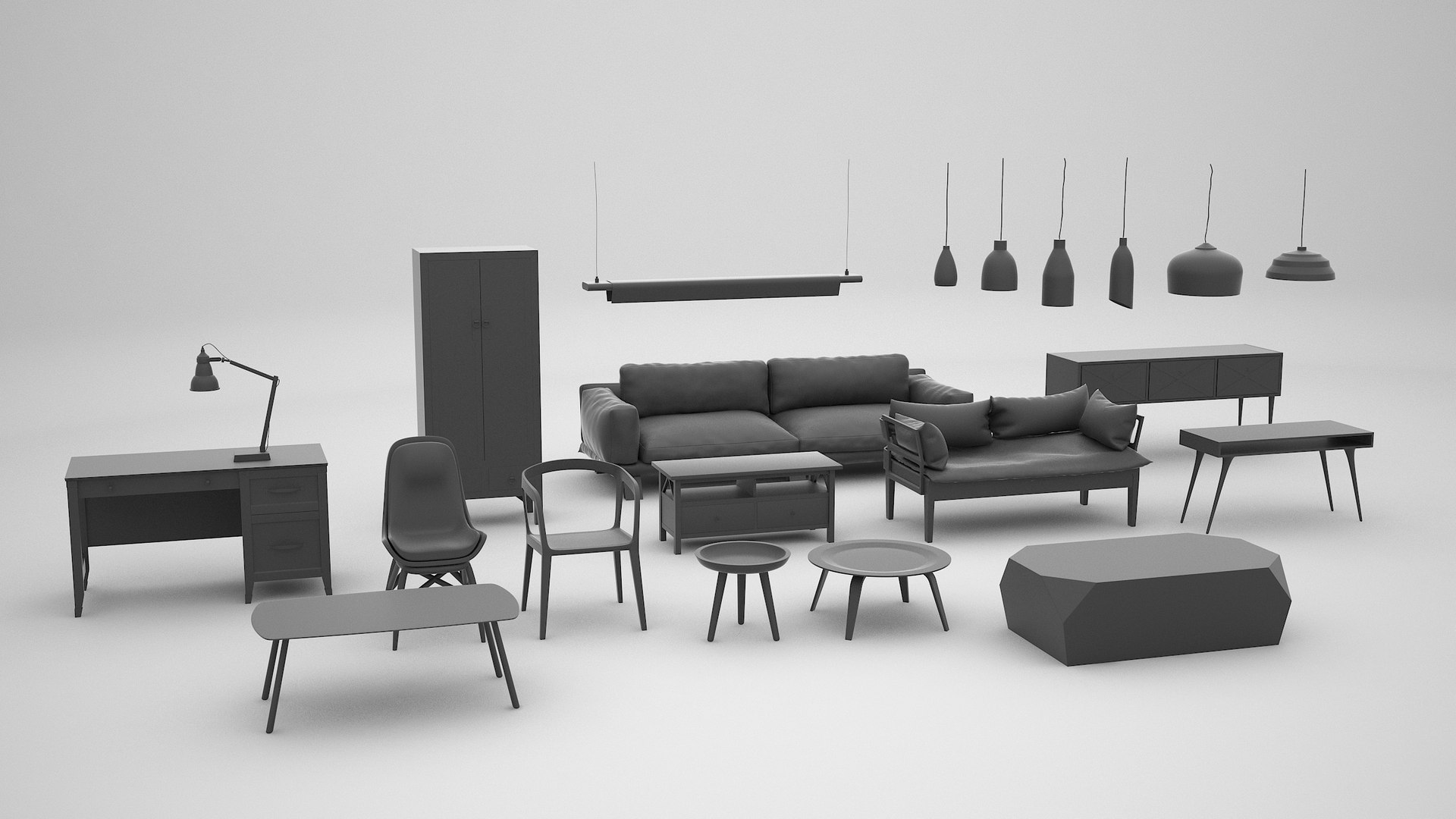 3d furniture interior model