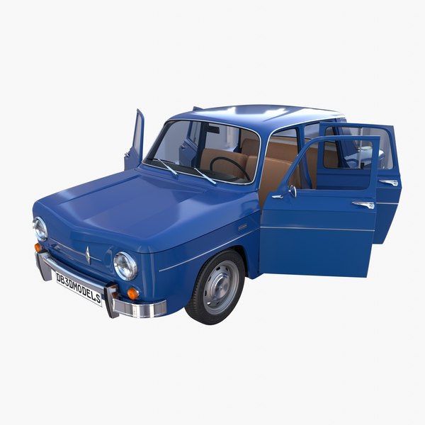  Renault modelo 3d con interior azul