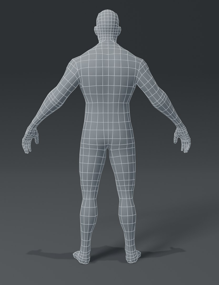 Male Body Base Mesh 3D Model - TurboSquid 1515260