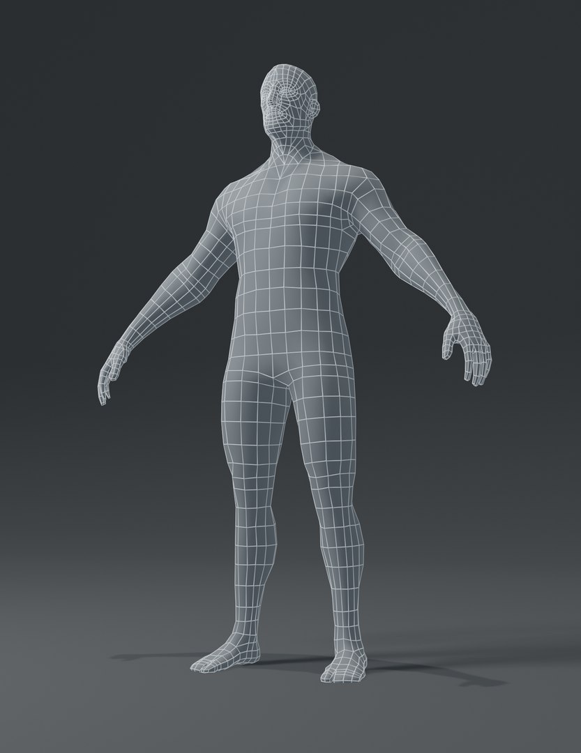 Male Body Base Mesh 3D Model - TurboSquid 1515260