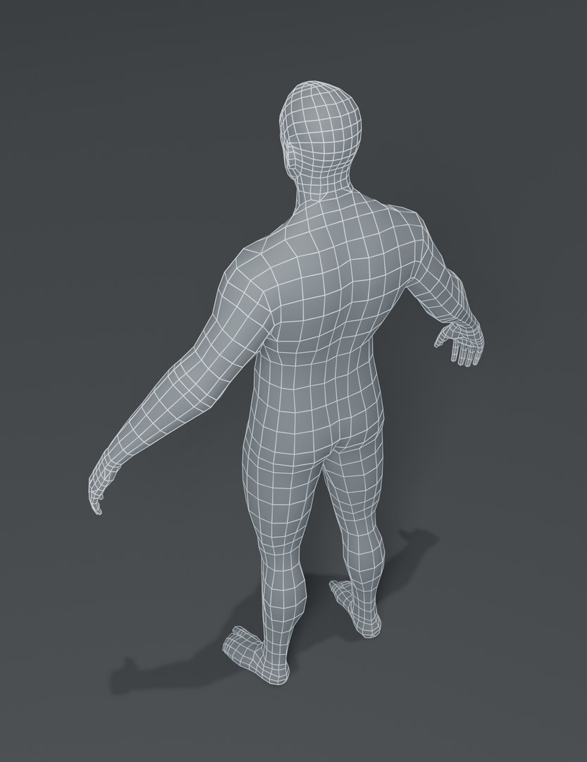 Male Body Base Mesh 3D Model - TurboSquid 1515260