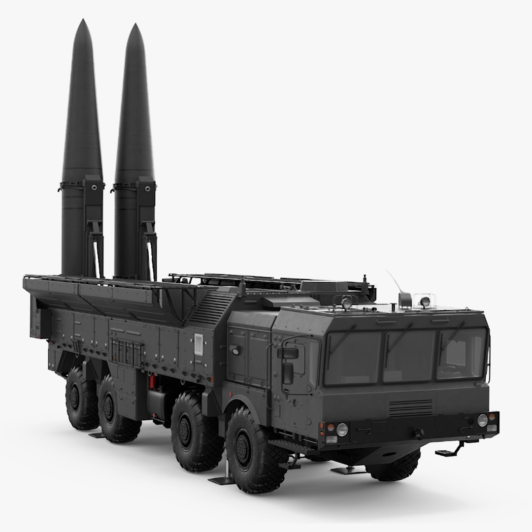 Military Missile Tactical Truck in Combat Readiness 3D model preview