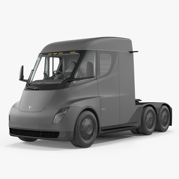 3D model electric semi truck tesla