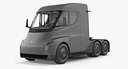 Electric Semi Truck Tesla 3D Model