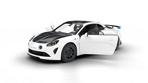 3D Alpine A110 R Le Mans Edition 2023 HQ 3d model