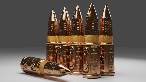 3D Bullets Low-poly model