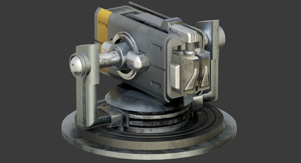 Heavy sci-fi turrets x13 3D model - TurboSquid 1407702