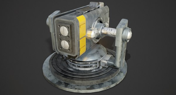 Heavy sci-fi turrets x13 3D model - TurboSquid 1407702